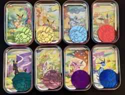 Pokemon Prismatic Evolutions Costco Mini Tins With Holo Cards (8 Cards Total) - Image 2
