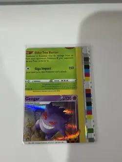 Pokemon Card - Gengar Error Miscut NFC Trick or Trade 062/193 Holo Rare - Image 1