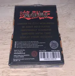 Yu-Gi-Oh! Baby Dragon Gold Plated Limited Edition Metal Card Fanattik - Image 2