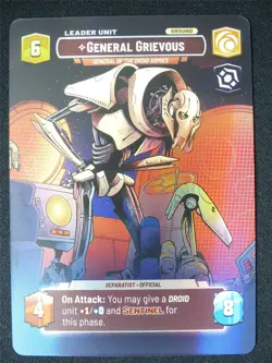 General Grievous - General of the Droid Armies - 272 Foil - Star Wars Card - Image 2