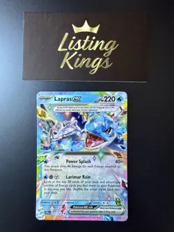 Lapras ex 032/142 Sv07: Stellar Crown Ultra Rare Holo Pokemon Card NM - Image 1