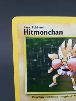 Hitmonchan Base Set 7/102 NM Pokemon TCG Card Holo Rare WOTC Vintage - Image 2