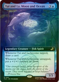 1 x Tui and La, Moon and Ocean - Extended Art - Foil - TLE - LP - MTG - Image 1