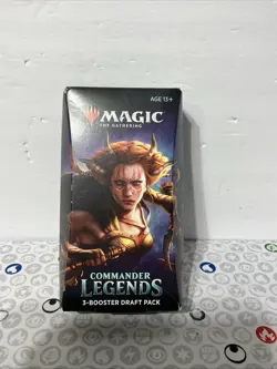 Magic MTG Commander Legends - 3-Booster Draft Pack - New - Sealed - FastShip! 630509796779 - Image 1
