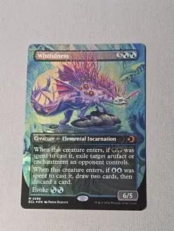 Wistfulness - (BORDERLESS FOIL) Lorwyn Eclipsed MTG NM - Image 1