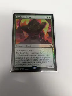 Axebane Ferox 0428 FOIL Promo - NM - MTG Karlov Manor - Magic the Gathering - Image 1