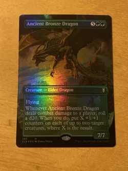 Ancient Bronze Dragon - Borderless FOIL NM - CLB: Battle for Baldur's Gate MTG - Image 1