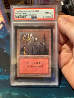 MTG Collectors Edition Mountain PSA 10 - Image 1