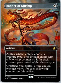 Banner of Kinship (Borderless) R Foundations 352 NM - Image 1