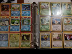 333 Pokemon card lot, vintage binder, mulitple rares/first editions, all LP - Image 3