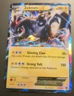 Pokemon TCG Zekrom-EX BW38 BW Black Star Promos Holo HP - Image 1