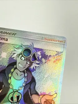 Pokemon Guzma 143/147 Full Art Ultra Rare Holo Burning Shadows LP - Image 4