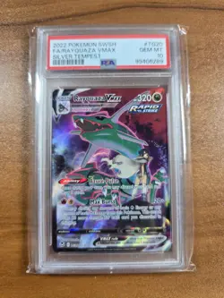 PSA 10 - Rayquaza VMAX TG20/TG30 Swsh12: Sword & Shield - Silver Tempest Pokemon - Image 1
