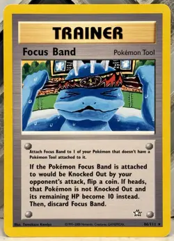 Focus Band 86/111 Rare LP 2000’ Neo Genesis Pokemon TCG - Image 1