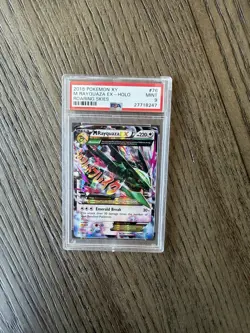 Pokemon XY Roaring Skies 2015 M Rayquaza EX 76/108 English PSA 9 - Image 1
