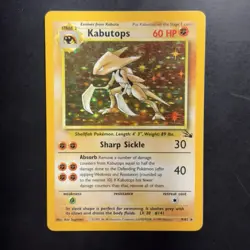 Pokemon Vintage Holo Rare Kabutops 9/62 Fossil WotC 1999 - Image 1