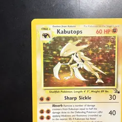 Pokemon Vintage Holo Rare Kabutops 9/62 Fossil WotC 1999 - Image 2