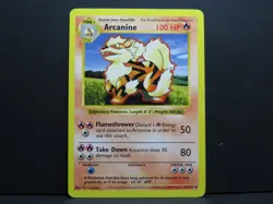 Arcanine 23/102 Shadowless Pokemon Base Set (Light Played) - Image 1