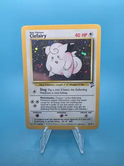 Pokemon TCG Clefairy Base Set 2 6/130 Holo Unlimited Holo Rare - Image 1