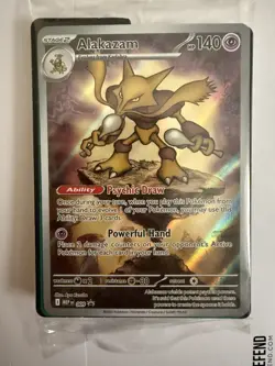 Alakazam MEP 009 Mega Evolution *Sealed* Pokemon Black Star Promo & Dividers - Image 1