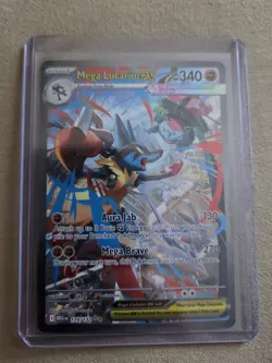 Pokemon Mega Lucario ex 179/132 Mega Evolution Special Illustration Rare Holo - Image 1
