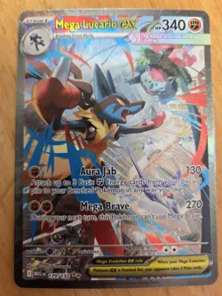 Pokemon Mega Lucario ex 179/132 Mega Evolution Special Illustration Rare Holo - Image 3