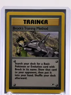 Pokemon TCG Gym Heroes Brock's Training Method 106/132 Regular MINT - Image 1