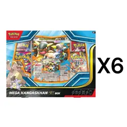 Pokemon TCG Mega Kangaskhan ex COLLECTION BOX - Case 6 Factory Sealed Boxes - Image 1