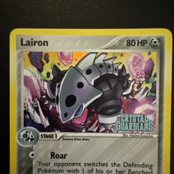 Pokemon LAIRON 36/100 REVERSE HOLO Crystal Guardians Stamped 2006 Excellent - Image 2