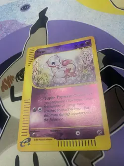 Pokemon TCG Mew 055/165 Reverse Holo 2002 Expedition Base Set Near Mint NM - Image 2