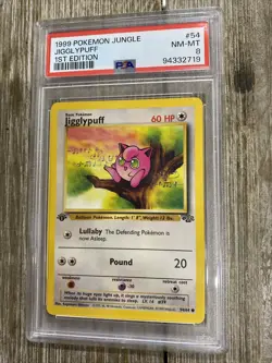 PSA 8 1999 POKEMON JUNGLE JIGGLYPUFF 1ST EDITION - Image 1