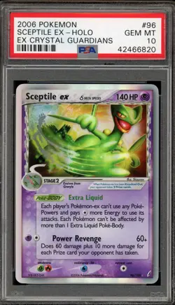 Pokemon Sceptile ex EX Crystal Guardians Holo Ultra Rare #96 PSA 10 Gem Mint - Image 1