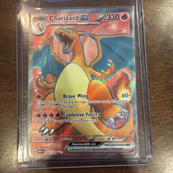 2023 Pokemon Charizard ex Ultra Rare holo 183/165 SV 151 English Near Mint - Image 1