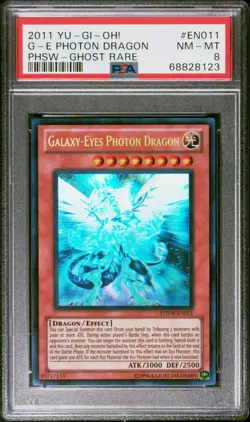 YUGIOH PHSW-EN011 GALAXY-EYES PHOTON DRAGON GHOST RARE PSA 8 NM-MINT #68828123 - Image 1