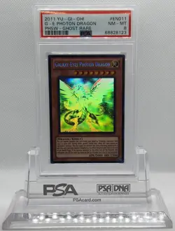 YUGIOH PHSW-EN011 GALAXY-EYES PHOTON DRAGON GHOST RARE PSA 8 NM-MINT #68828123 - Image 3