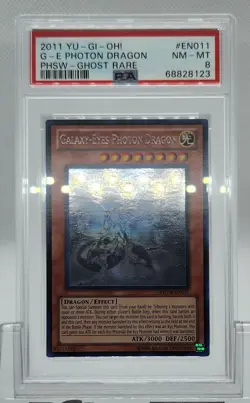 YUGIOH PHSW-EN011 GALAXY-EYES PHOTON DRAGON GHOST RARE PSA 8 NM-MINT #68828123 - Image 5