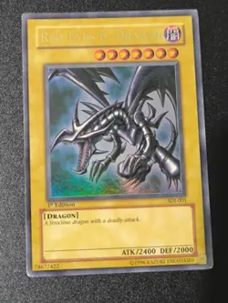 Yugioh Red-Eyes B. Dragon SDJ-001 Ultra Rare 1st Edition LP - Image 2