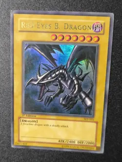 Yugioh Red-Eyes B. Dragon SDJ-001 Ultra Rare 1st Edition LP - Image 3