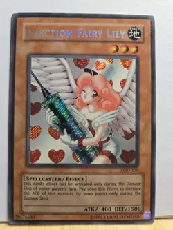Yu-Gi-Oh! TCG Injection Fairy Lily Legacy of Darkness LOD-100 x3 - Image 1