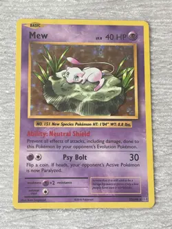 Pokemon MEW 53/108 Holo Collecting Card - VERY GOOD to MINT - never played with - Image 2