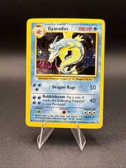 Gyarados Holo Pokemon Card Base Set 6/102 MP - Image 1