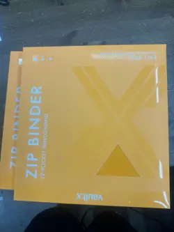 Vault X Neon Neon Orange Exo Tec Zip Binder 12 Pocket Side Loading 480 Cards - Image 5