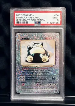 PSA 9 Snorlax Legendary (Collection) 64/110 Reverse Holo Pokemon Card - Image 1