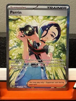 Pokemon TCG Trainer Perrin 220/167 Special Illustration Card Twilight Masquerade - Image 1