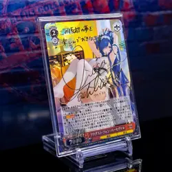 August von Parseval Premium Waifu Card Custom Gold Holo Foil Signature Azur Lane - Image 4