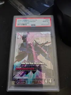 Aile Strike Gundam ST04-001 LEGEND RARE+ ENGLISH Gundam Card Game - PSA 10 LR+ - Image 1