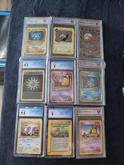 Pokemon Cards Graded Slabs CGC & CC&G Lot Of 9 Slabs.PriceDrop!Will Remove Soon! - Image 1