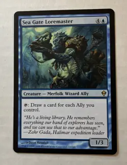 Sea Gate Loremaster X1 - NM/M - Zendikar MTG Magic The Gathering Card English - Image 1