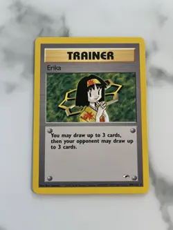 Erika 100/132 (1999-2000 Pokemon TCG Gym Heroes Trainer Card) - Image 1