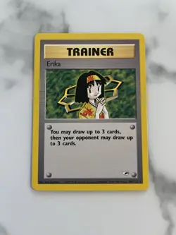 Erika 100/132 (1999-2000 Pokemon TCG Gym Heroes Trainer Card) - Image 3